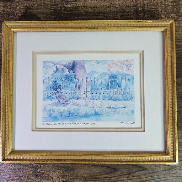 Marianne Caswell Mrs Mallard Double Matted Framed Print - Picture 1 of 12